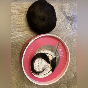 BRAND NEW! NEVER WORN! Luxy Clip-in Bun Extension, Mocha Brown